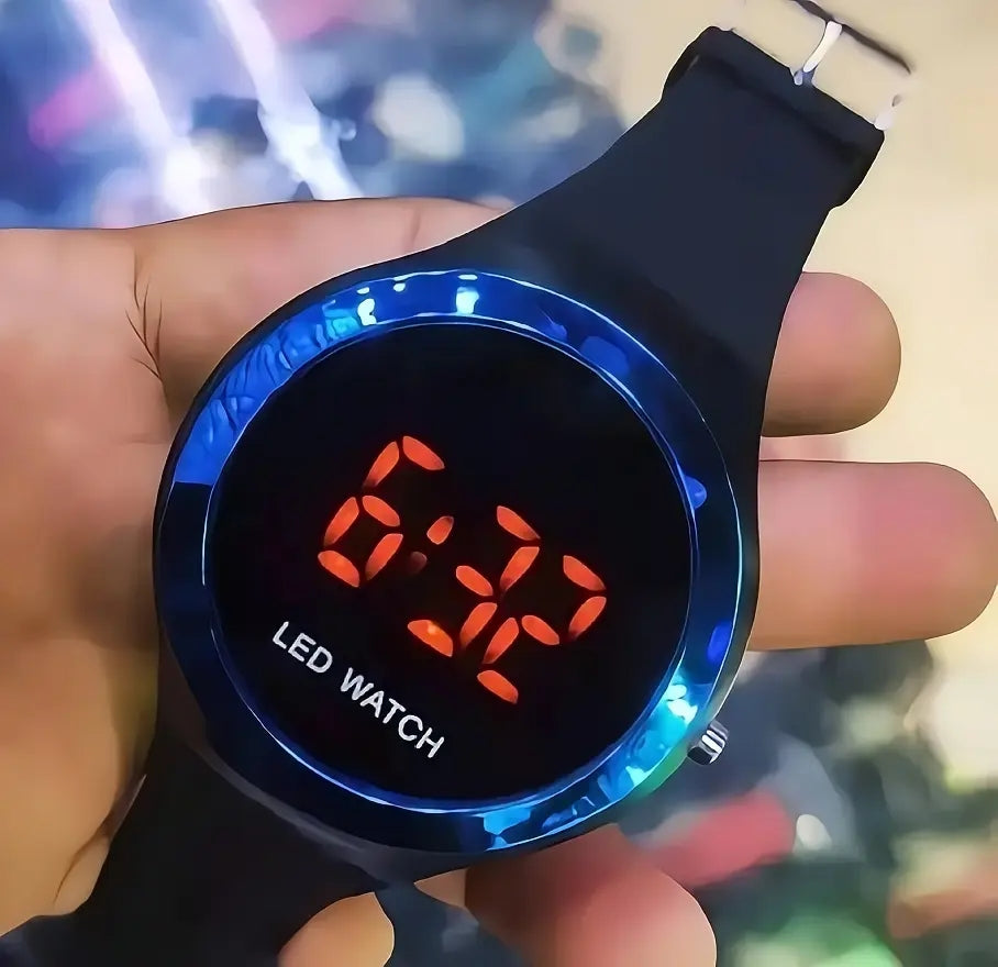 Luxury LED Digital Watch – Stylish Waterproof Touch Display Wrist Watch for Men