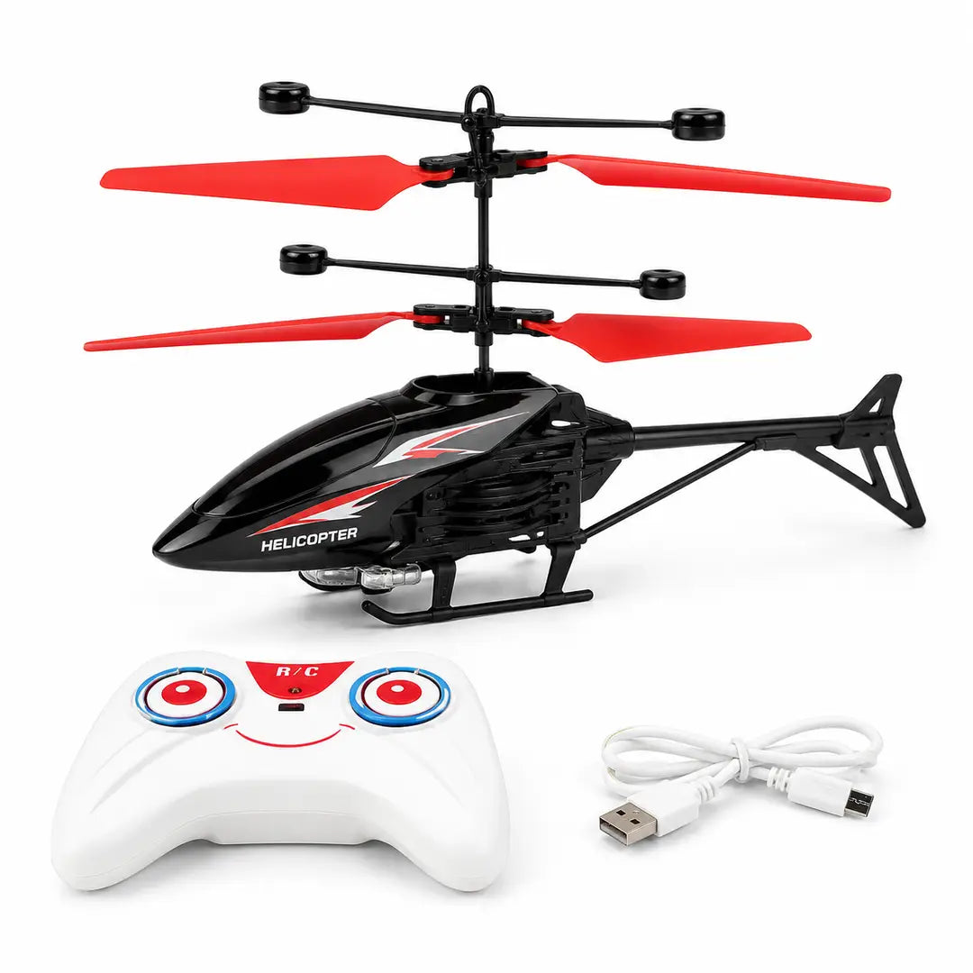 Exceed RC Flying Helicopter – USB Rechargeable LED Remote Control Helicopter Toy for Kids & Adults