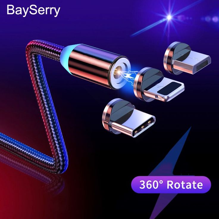 2.4A Magnetic Fast Charging Cable – 3-in-1 Magnetic USB Charger | Android, Type-C & iPhone Compatible