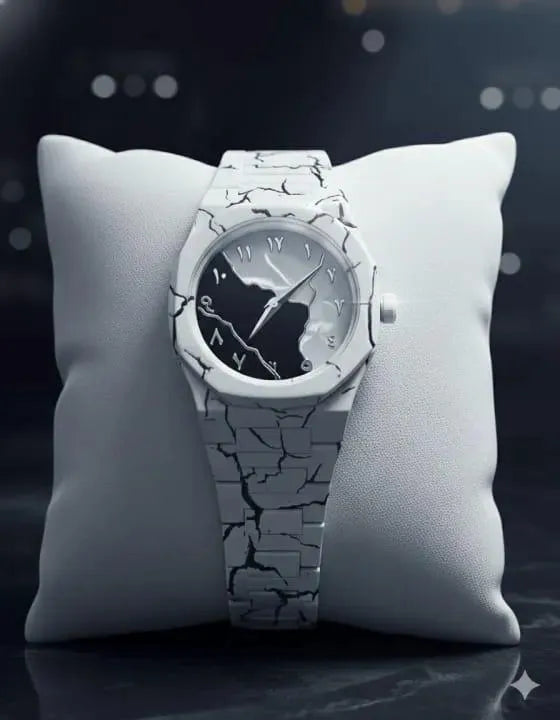 Premium White Ceramic Style Analog Wrist Watch for Men & Women | Elegant Arabic Dial | Luxury Fashion Watch