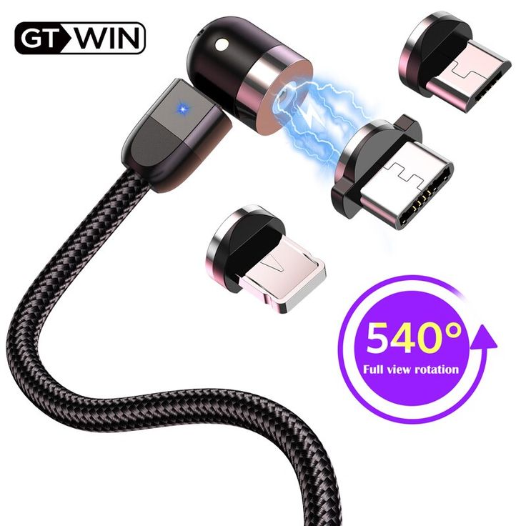 2.4A Magnetic Fast Charging Cable – 3-in-1 Magnetic USB Charger | Android, Type-C & iPhone Compatible