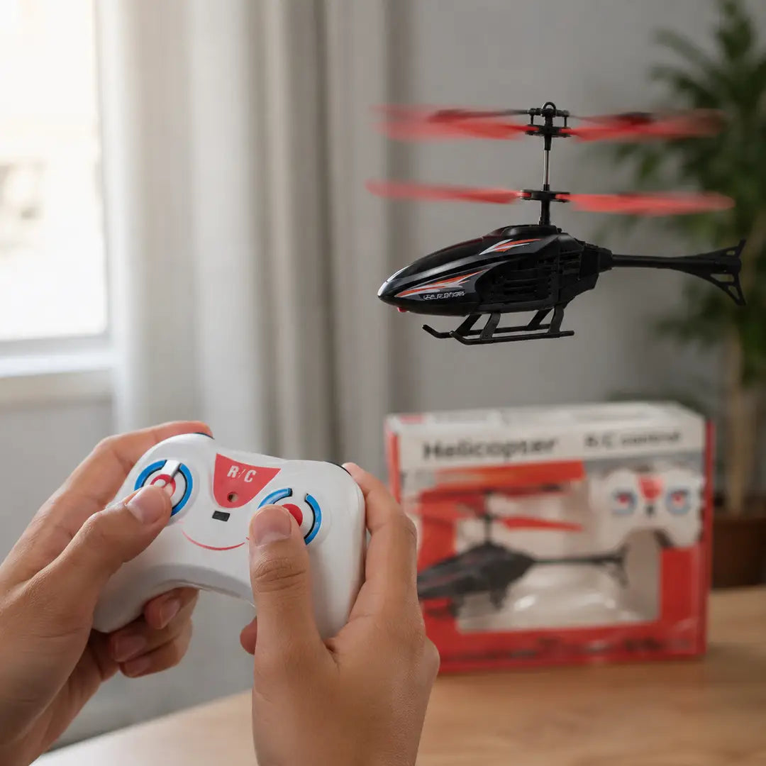 Exceed RC Flying Helicopter – USB Rechargeable LED Remote Control Helicopter Toy for Kids & Adults